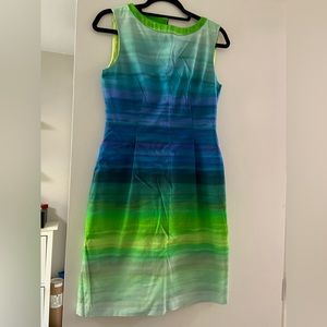 LAST CHANCE Elie Tahari Knee Length Print Dress